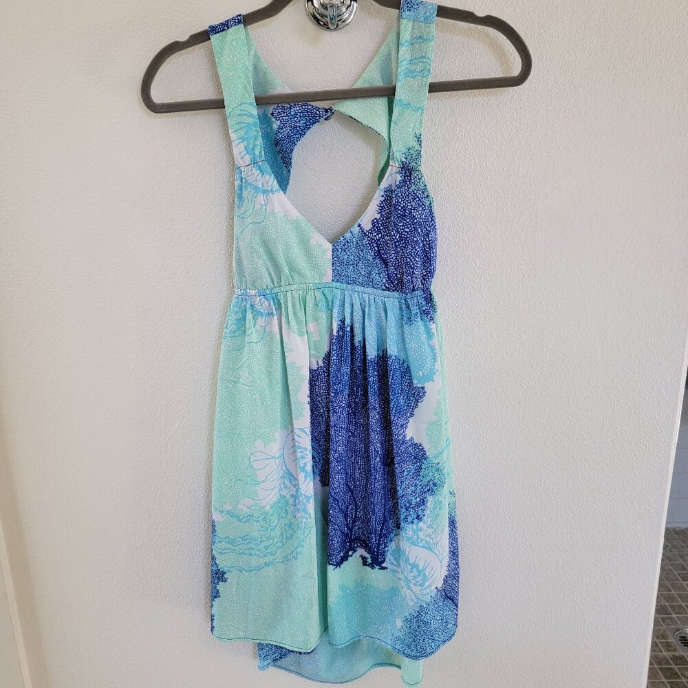 Roxy coral printed dress